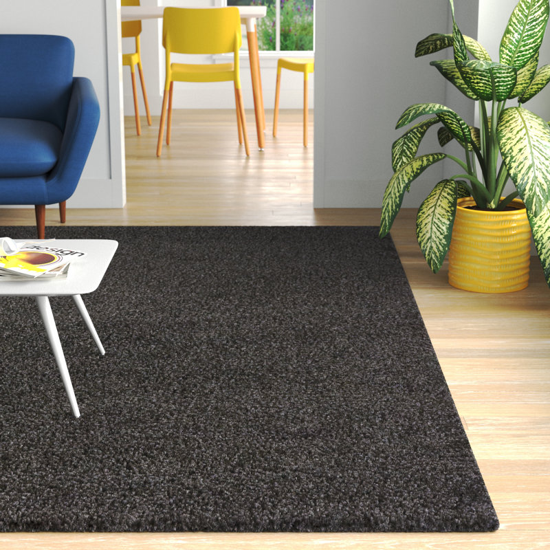Wayfair Basics® Shag Charcoal Area Rug & Reviews Wayfair